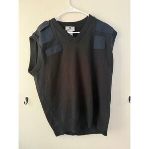 VF Imagewear Mens Sweater Vest Size XL Black V-Neck Uniform Commando Security
